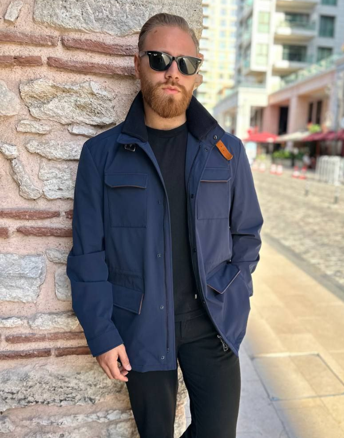 4 Cepli Su Geçirmez Süet Detaylı